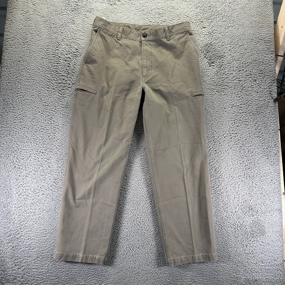 Dockers Pant Mens 36x30 Beige Cotton Cargo Straight Workwear Utility Technician